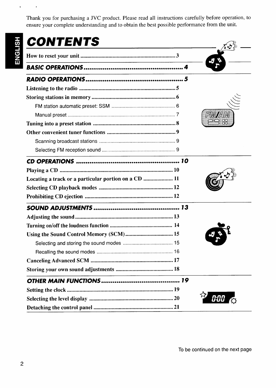 JVC KD-S575 User Manual | Page 2 / 24