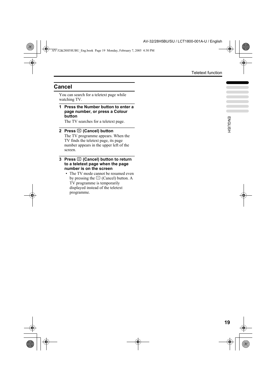Cancel | JVC 0305MKH-CR-MU User Manual | Page 20 / 135