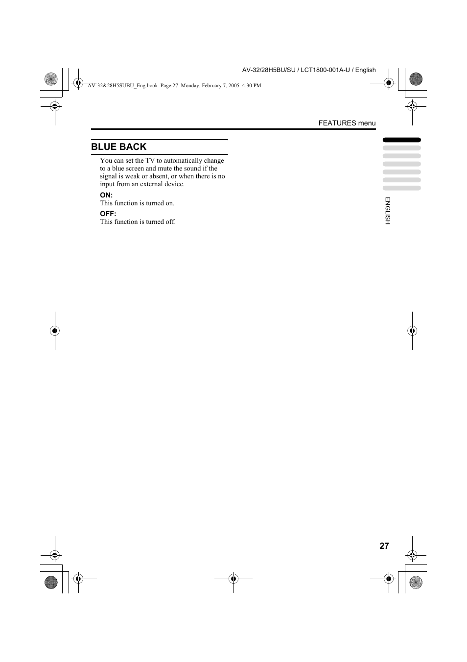 Blue back | JVC 0305MKH-CR-MU User Manual | Page 28 / 135