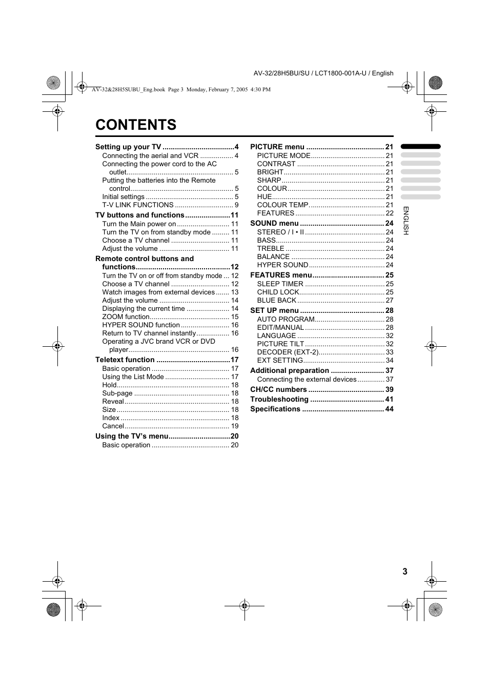 JVC 0305MKH-CR-MU User Manual | Page 4 / 135