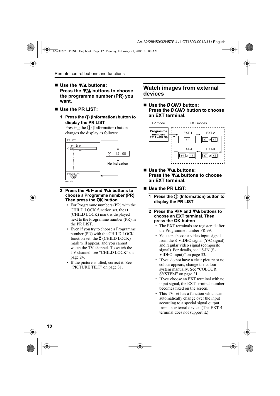 Watch images from external devices | JVC 0305MKH-CR-MU User Manual | Page 59 / 135