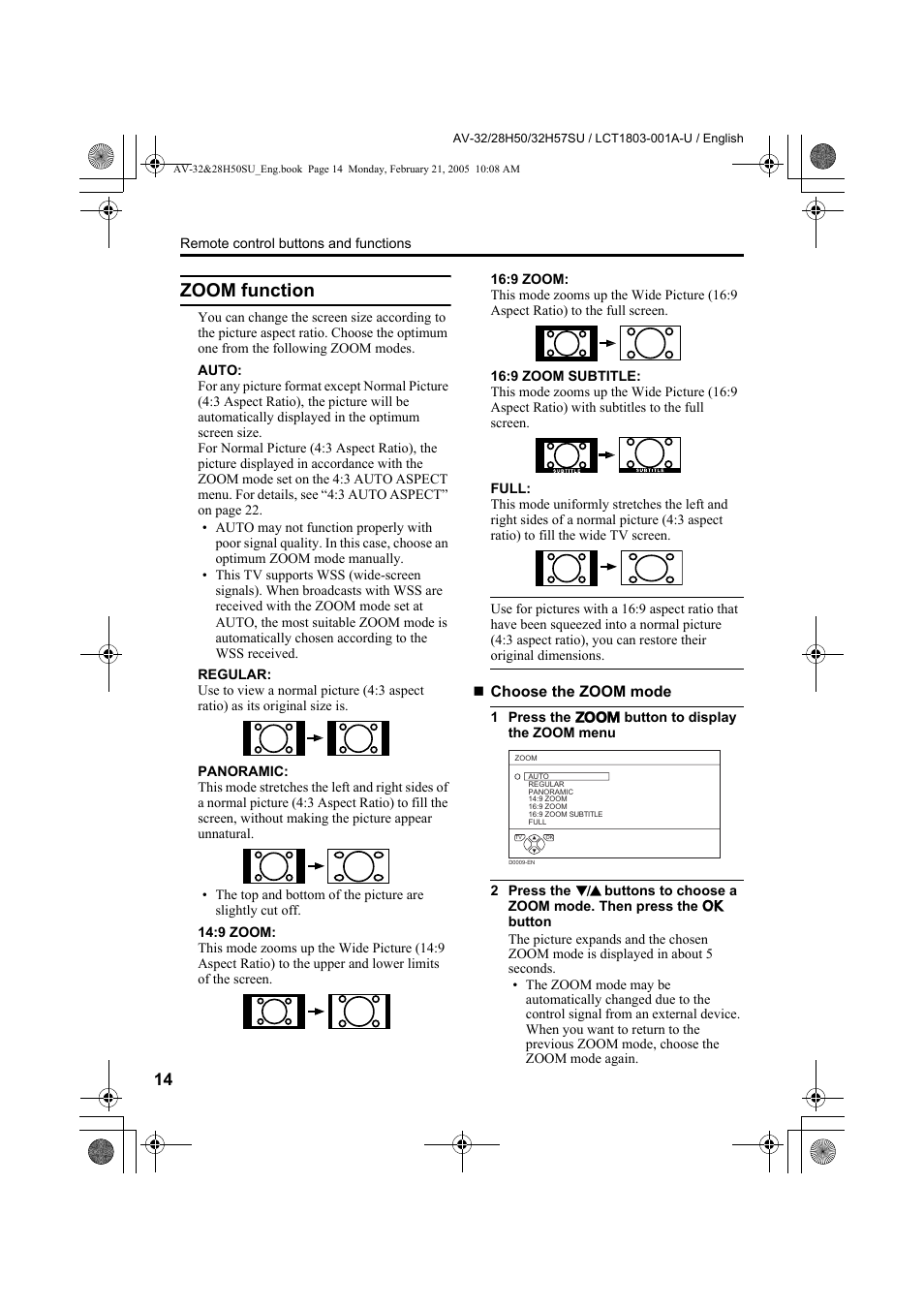 Zoom function | JVC 0305MKH-CR-MU User Manual | Page 61 / 135