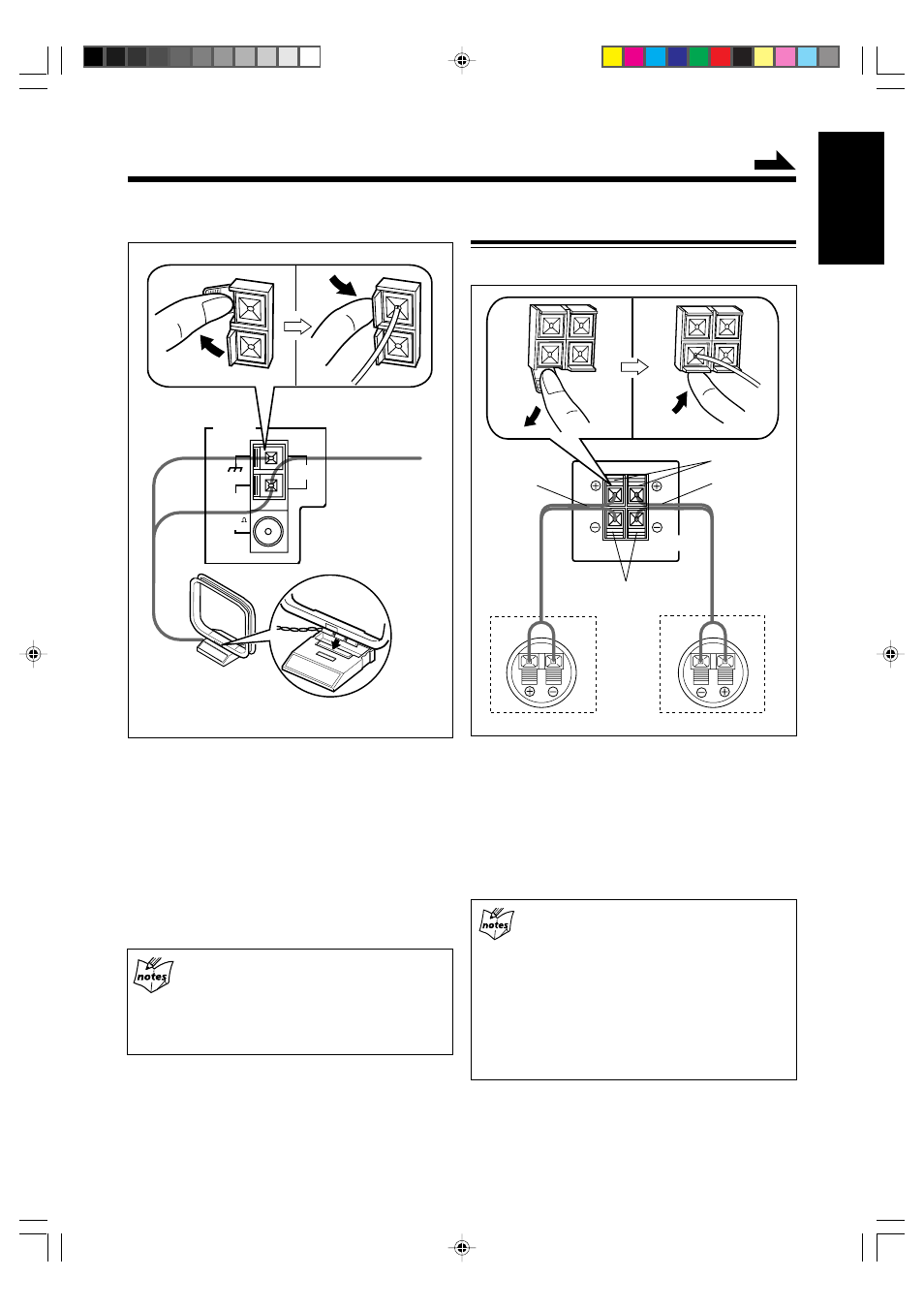 English, 12, 3 connecting speakers | JVC UX-G6 User Manual | Page 13 / 38