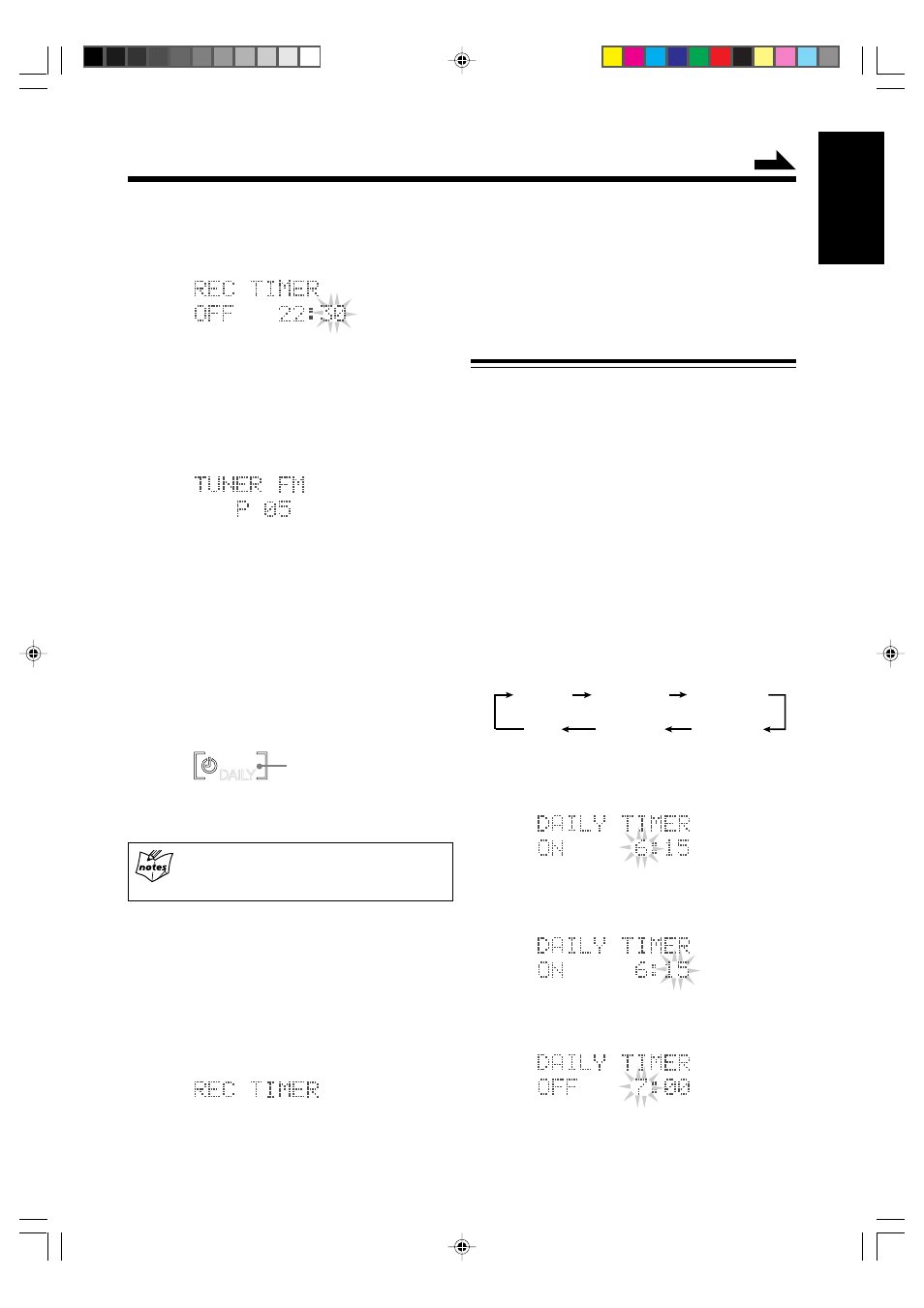 English, Using daily timer | JVC UX-G6 User Manual | Page 31 / 38