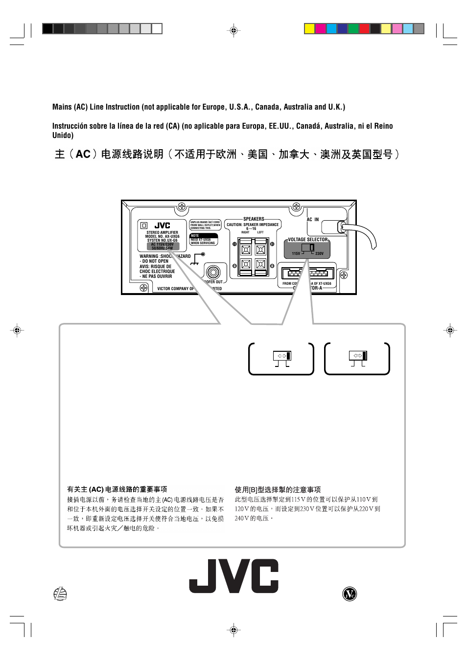 JVC UX-G6 User Manual | Page 38 / 38