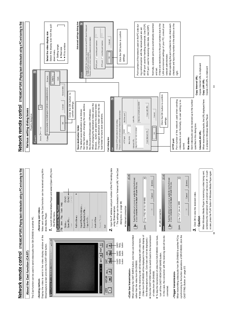 Netw ork remote contr ol | JVC SA-DV6000 User Manual | Page 37 / 43