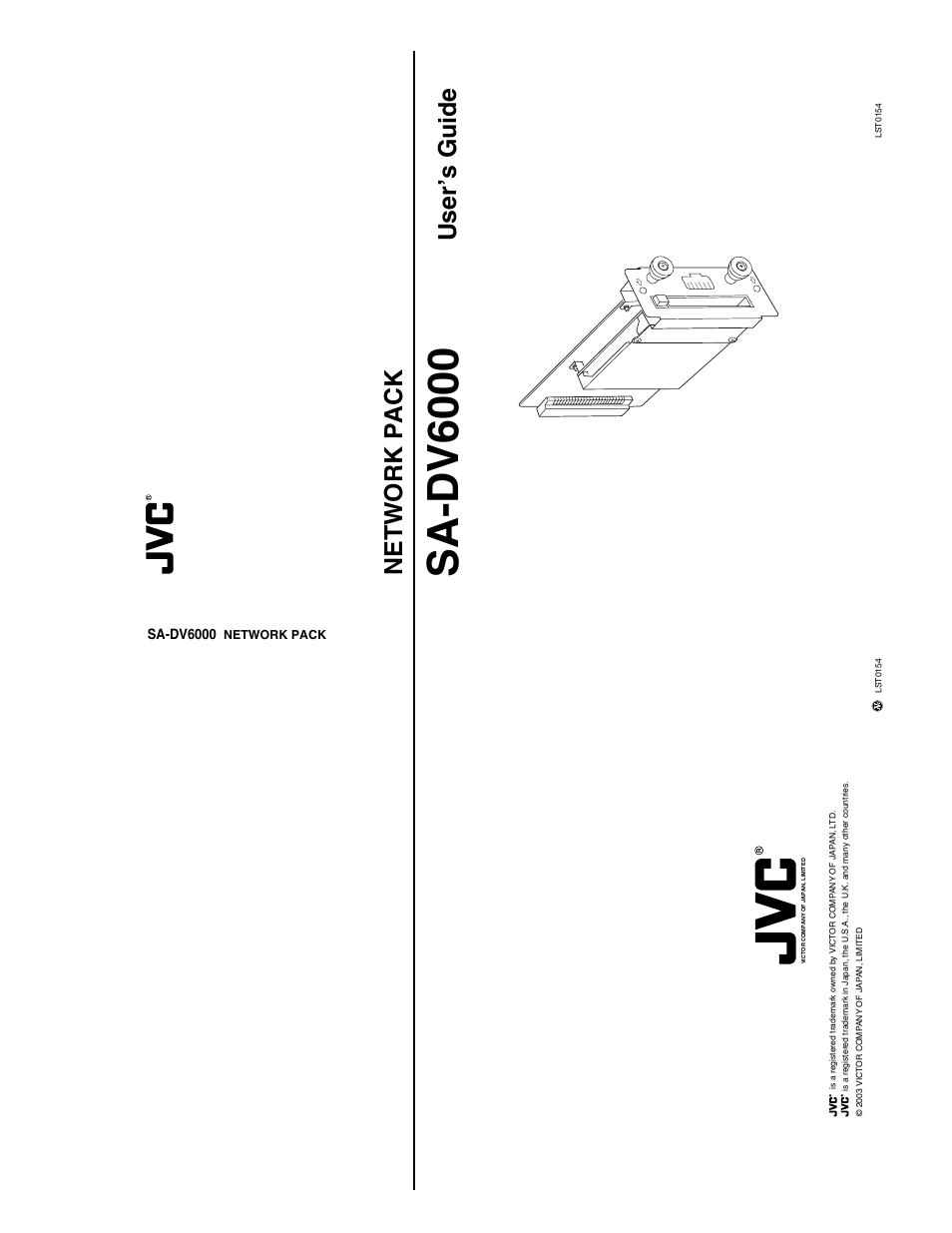Sa-dv6000, Network pack user’s guide | JVC SA-DV6000 User Manual | Page 8 / 43