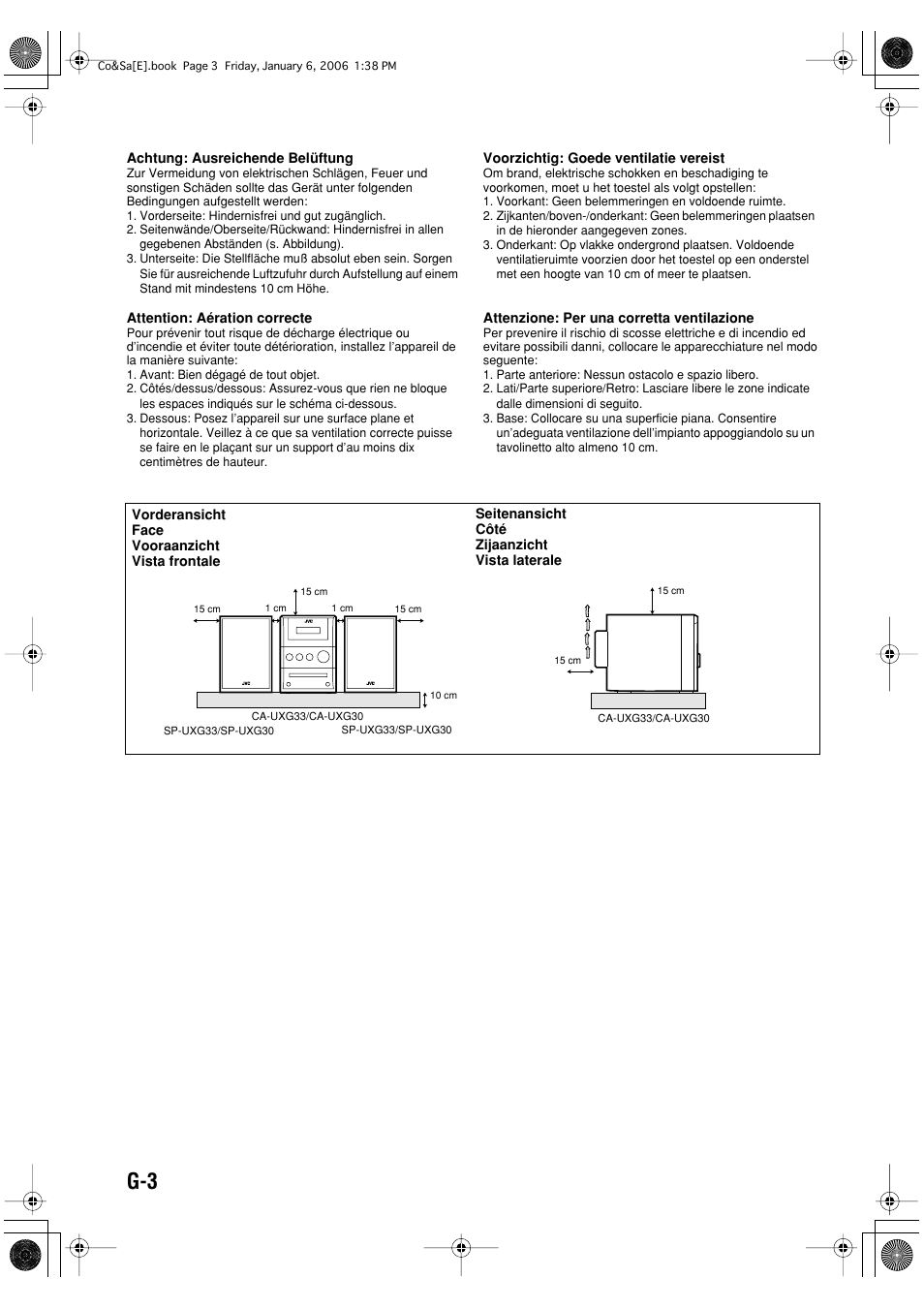 JVC UX-G33 User Manual | Page 4 / 88