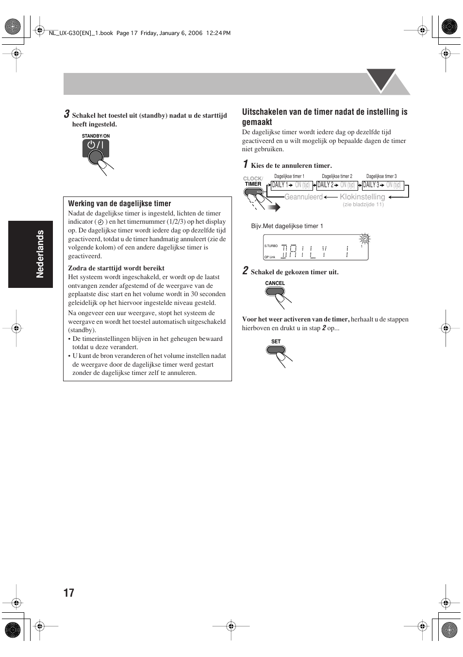 Nederlands | JVC UX-G33 User Manual | Page 64 / 88