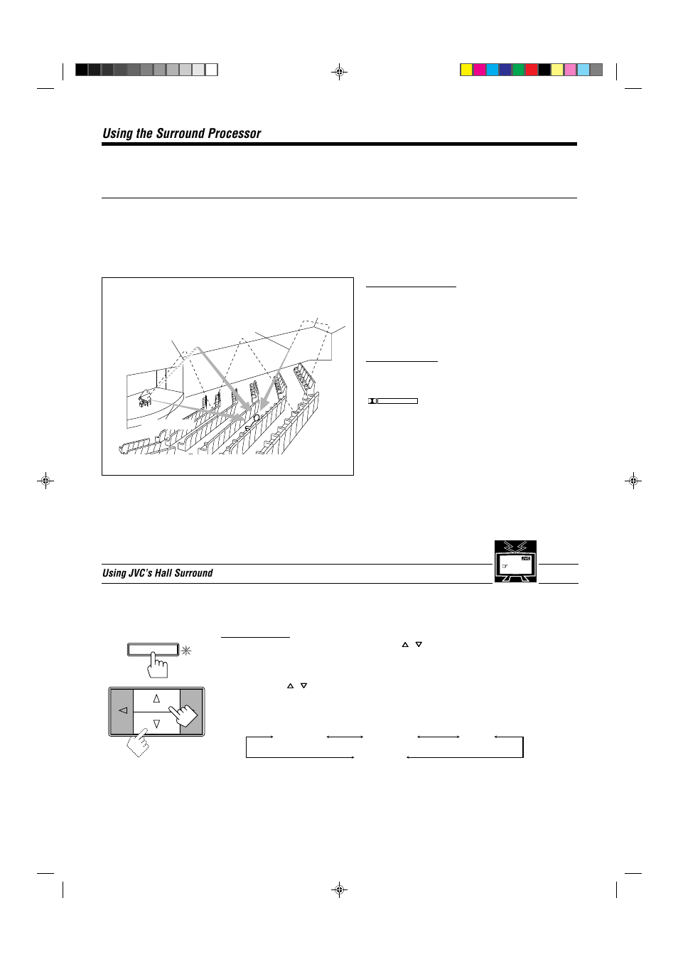 Using the surround processor | JVC RX-772VBK User Manual | Page 27 / 54