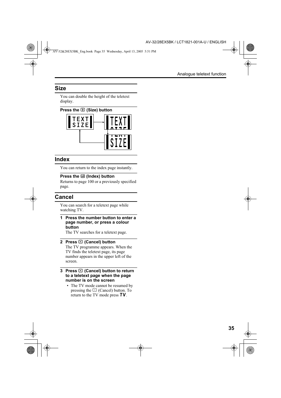 Size, Index, Cancel | JVC 0405TKH-CR-MU User Manual | Page 35 / 64