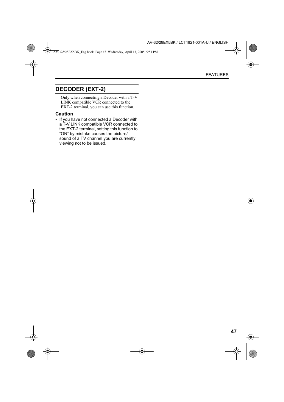 Decoder (ext-2) | JVC 0405TKH-CR-MU User Manual | Page 47 / 64