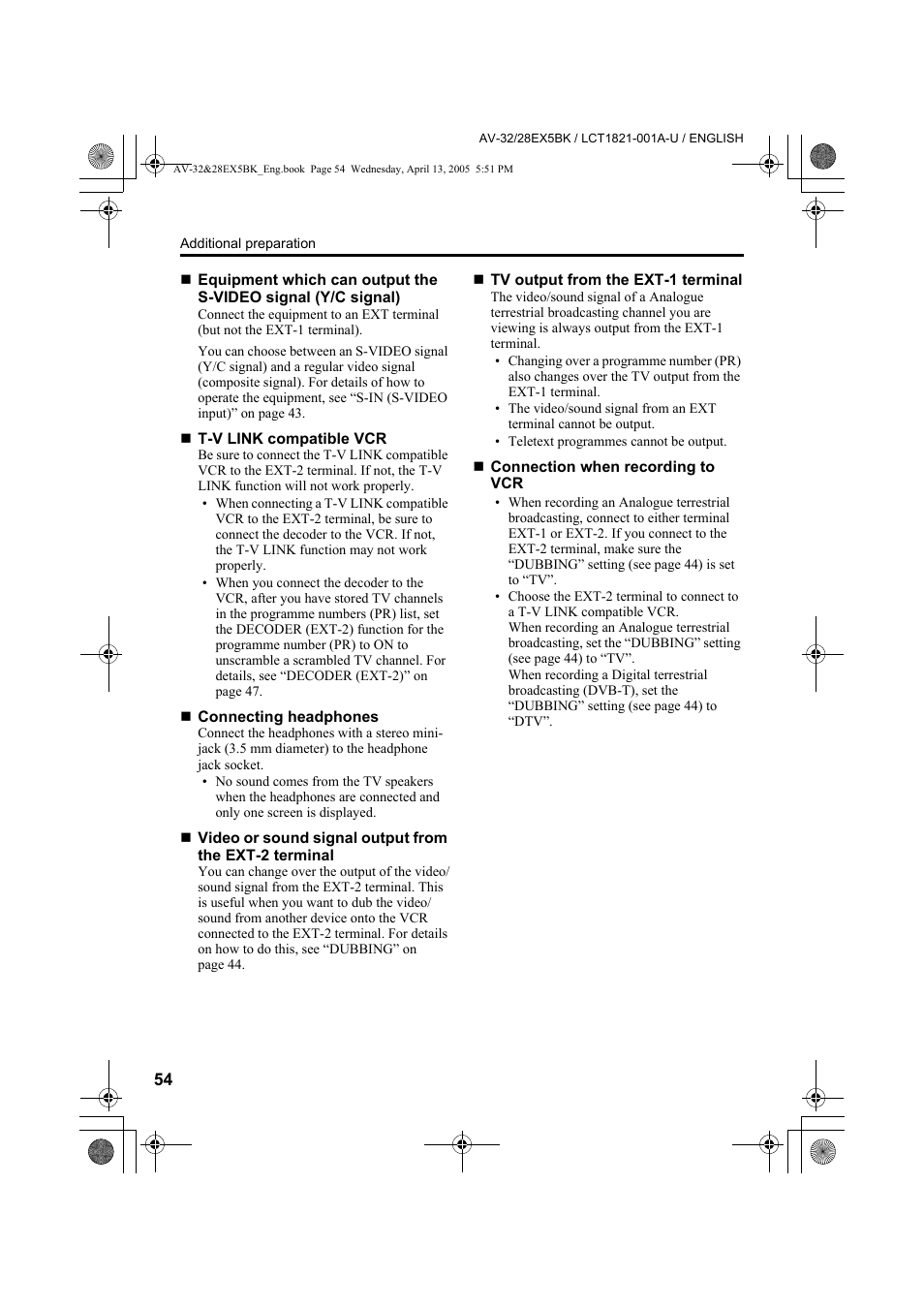 JVC 0405TKH-CR-MU User Manual | Page 54 / 64
