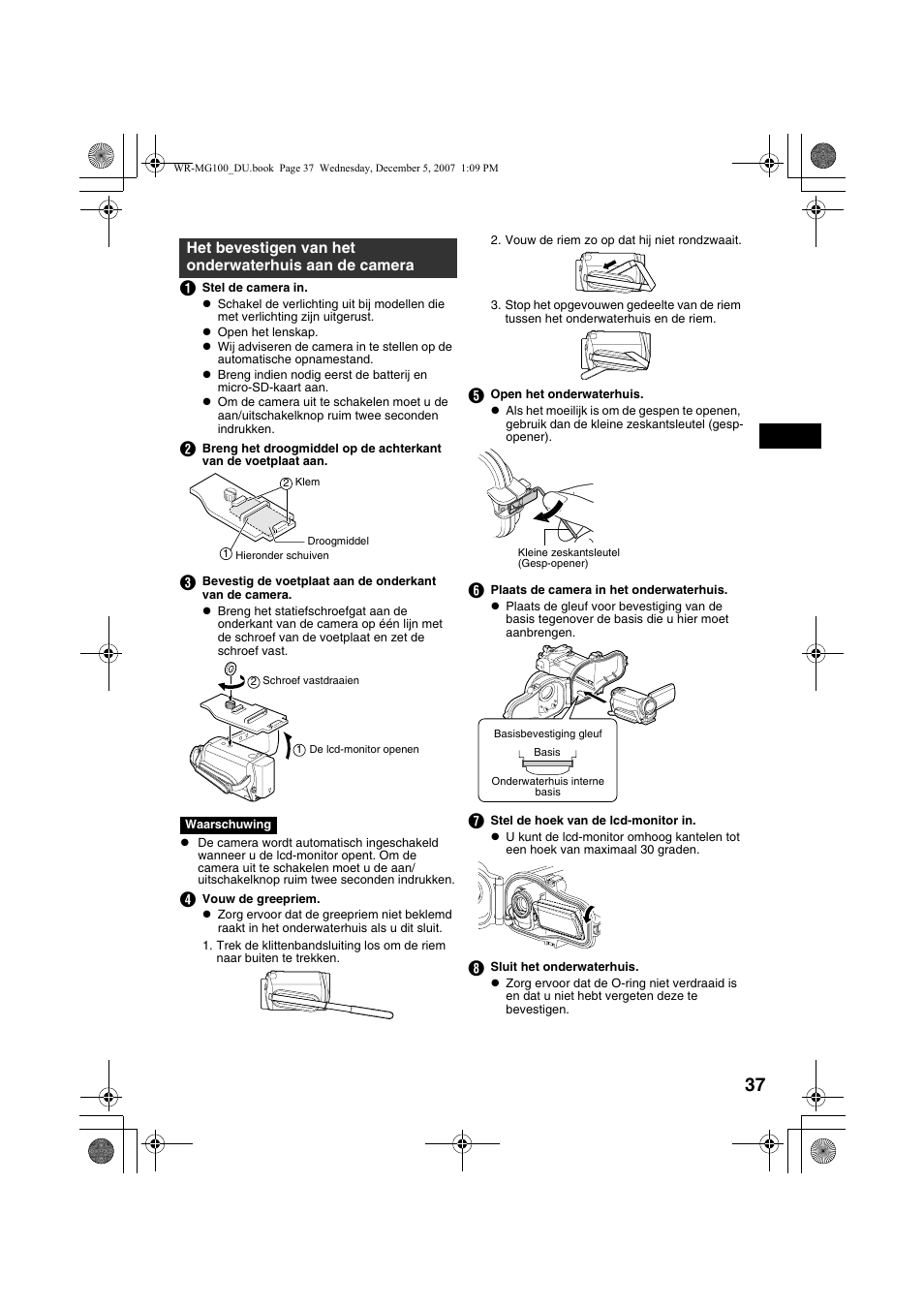 Stigen, A blz. 37, 38 | JVC Marine Case WR-MG100 User Manual | Page 37 / 103