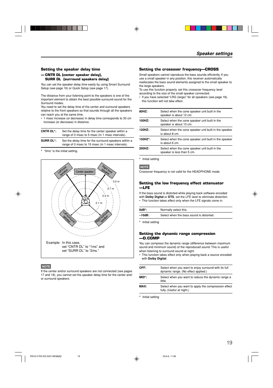 Speaker settings | JVC LVT1002-012B User Manual | Page 22 / 78