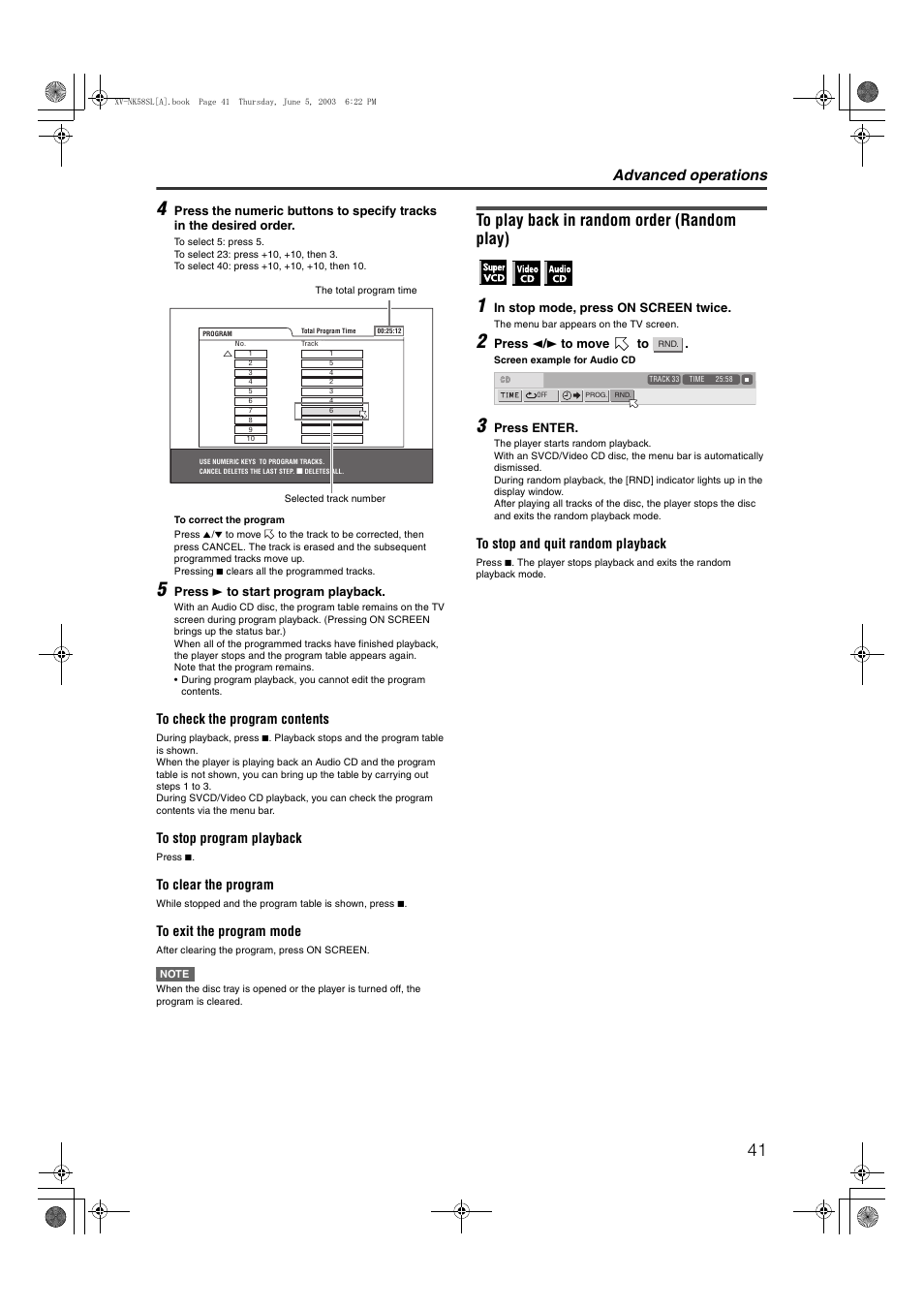 Advanced operations | JVC LVT1002-012B User Manual | Page 44 / 78