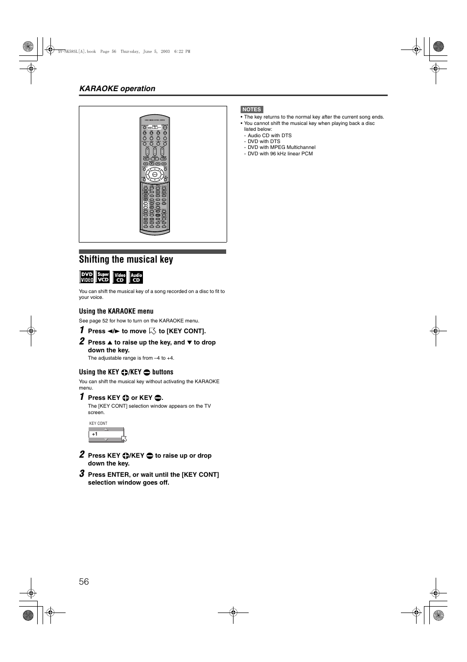 Shifting the musical key | JVC LVT1002-012B User Manual | Page 59 / 78