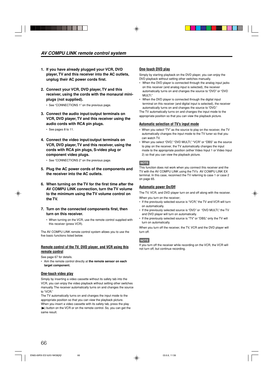 Av compu link remote control system | JVC LVT1002-012B User Manual | Page 69 / 78