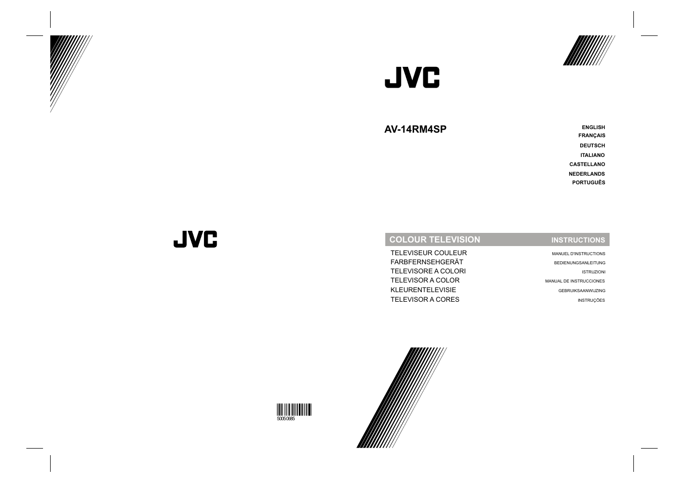 Av-14rm4sp, Colour television | JVC 50050690 User Manual | Page 14 / 26