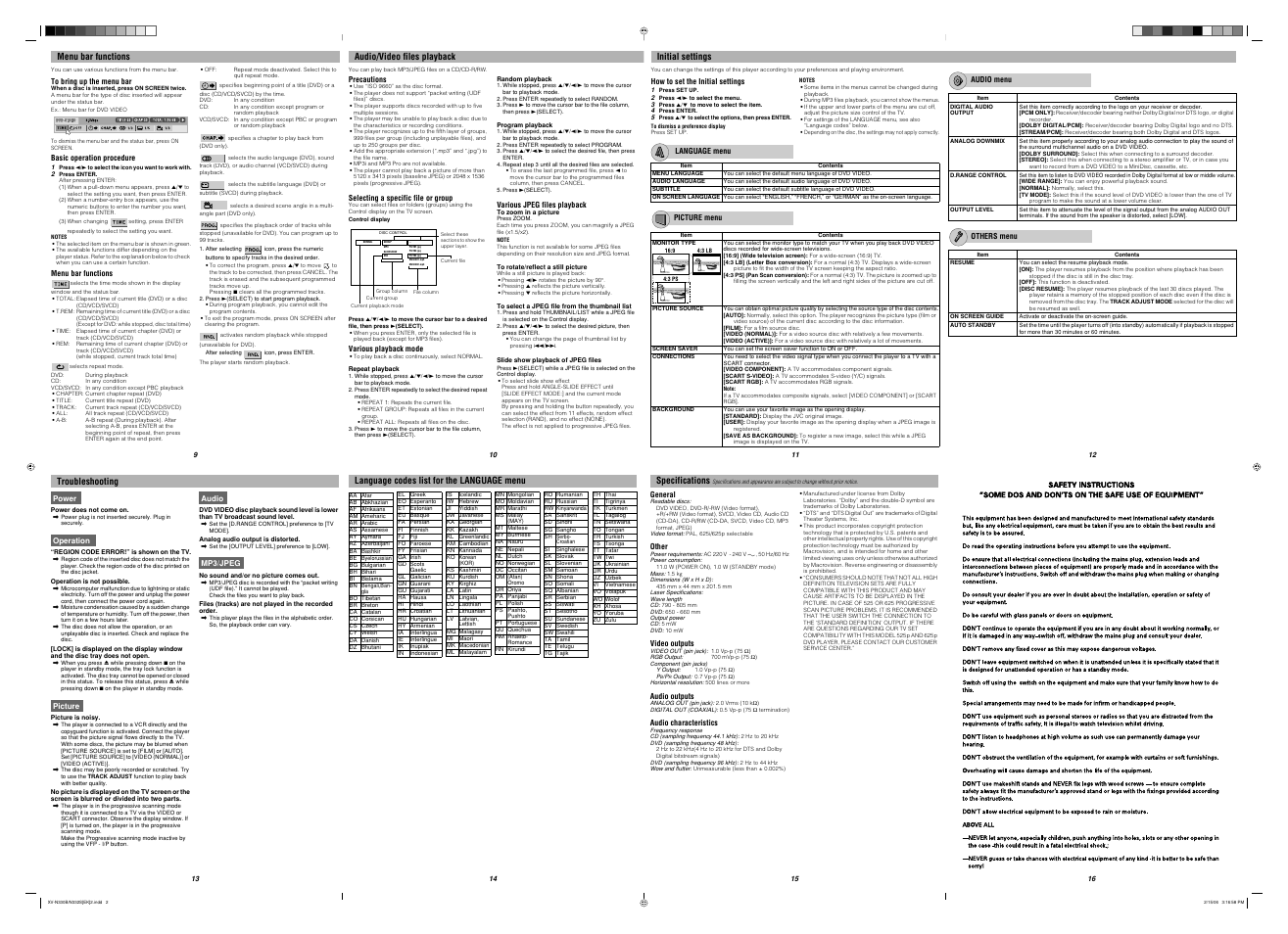 JVC XV-N332S User Manual | Page 2 / 2