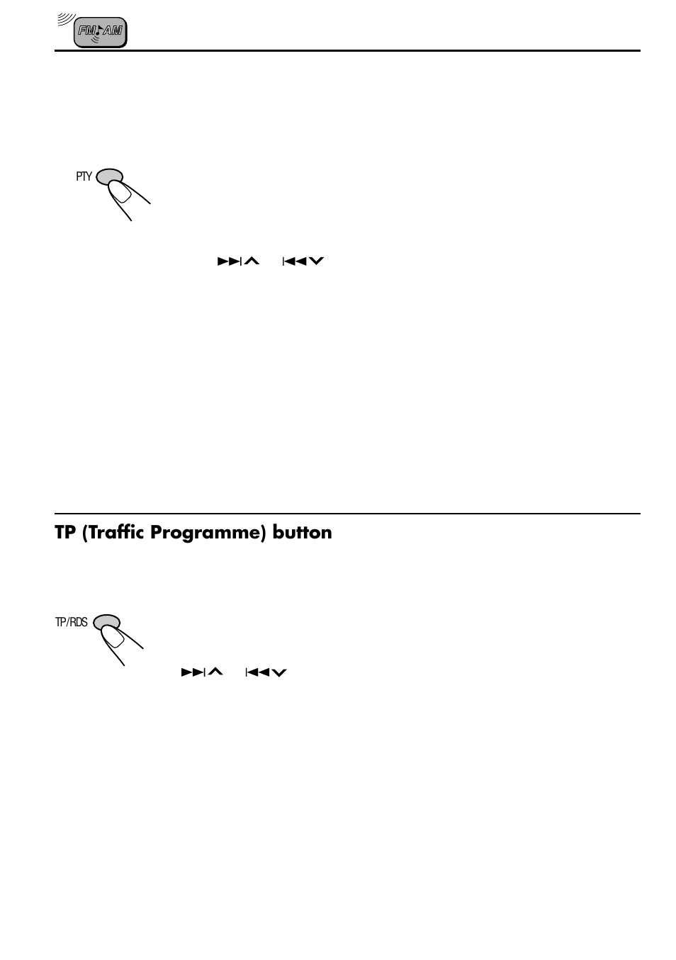 Tp (traffic programme) button | JVC KS-F530R User Manual | Page 10 / 32