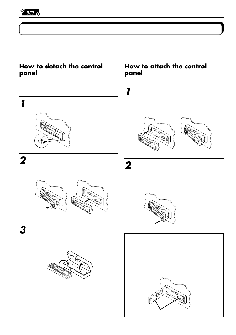 Detaching the control panel | JVC KS-F530R User Manual | Page 24 / 32
