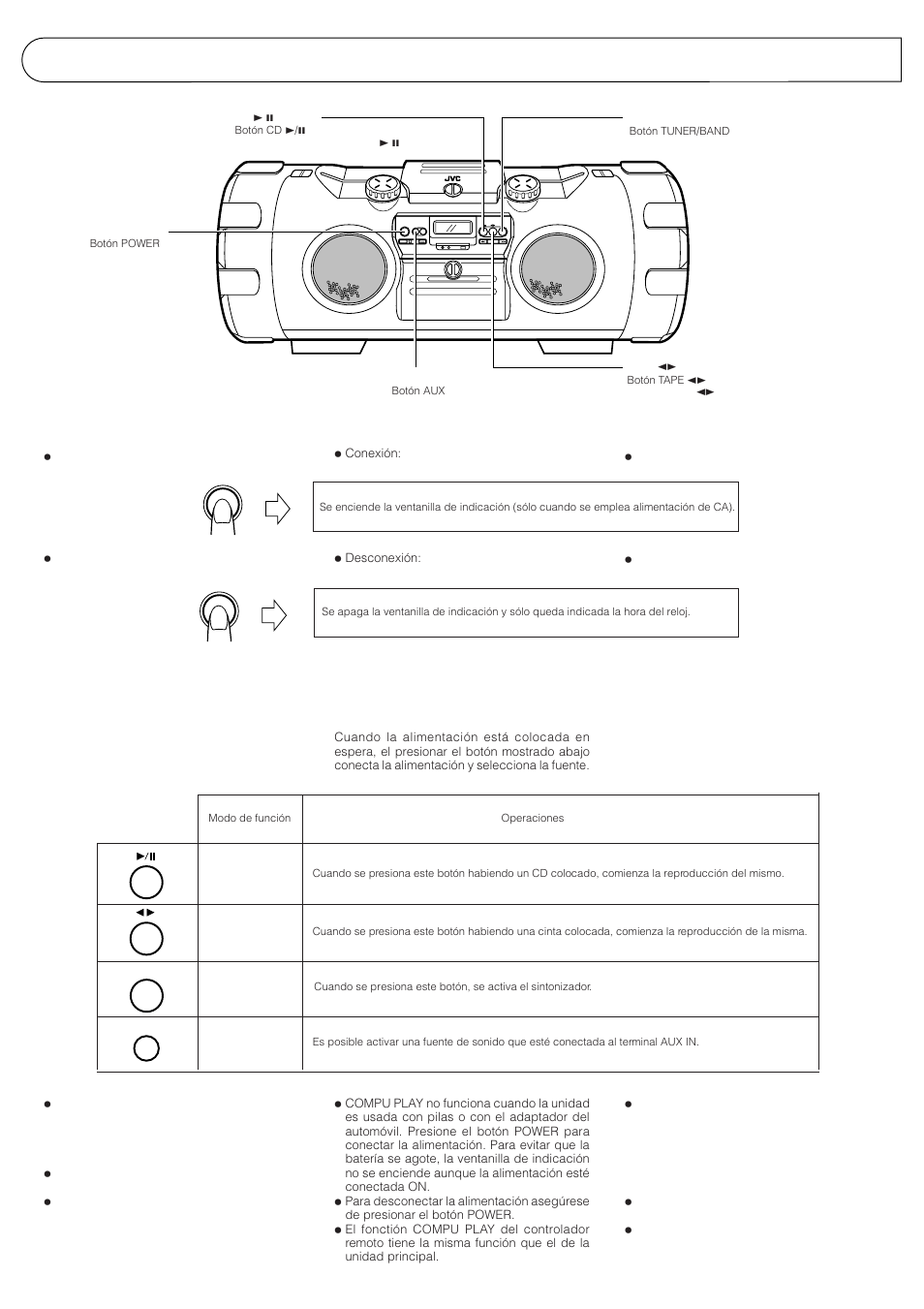 Only when ac power is used) | JVC RV-B99 User Manual | Page 15 / 40