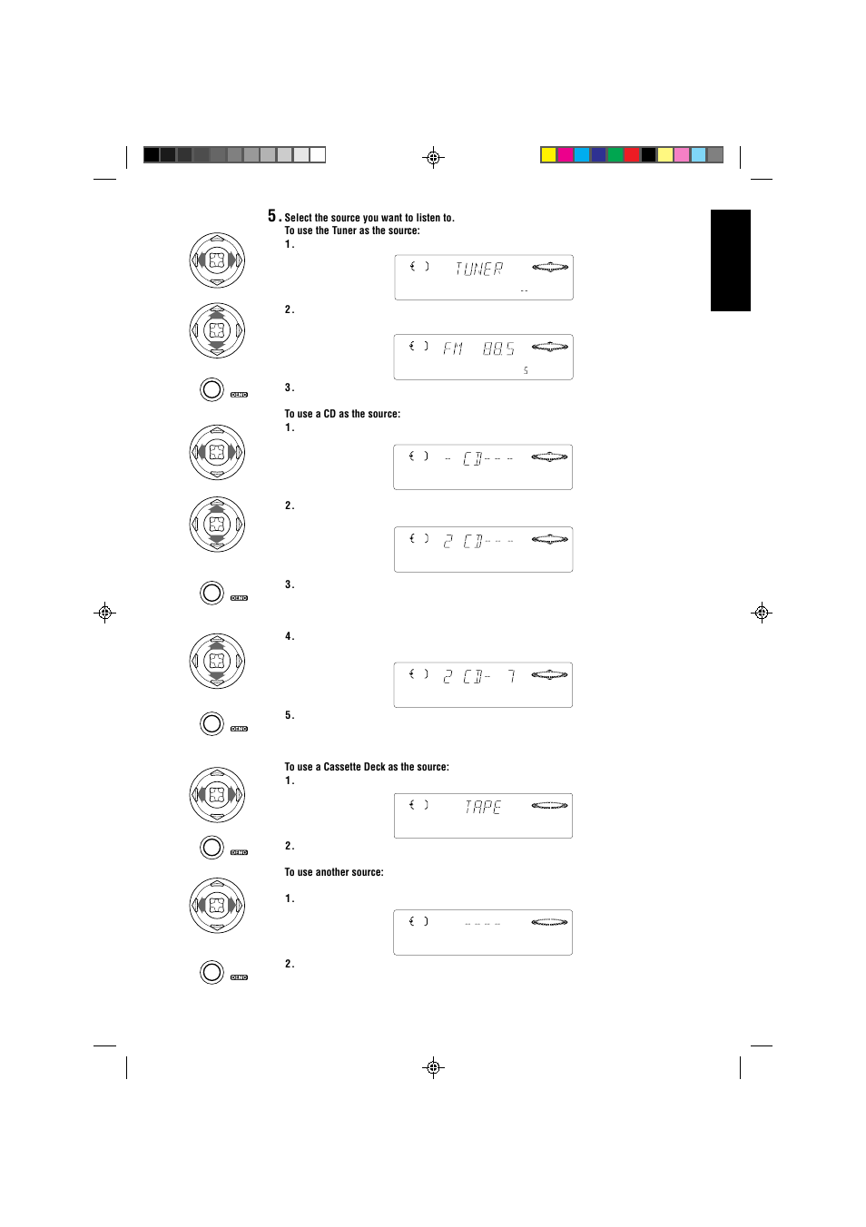 English | JVC CA-V808T User Manual | Page 45 / 53