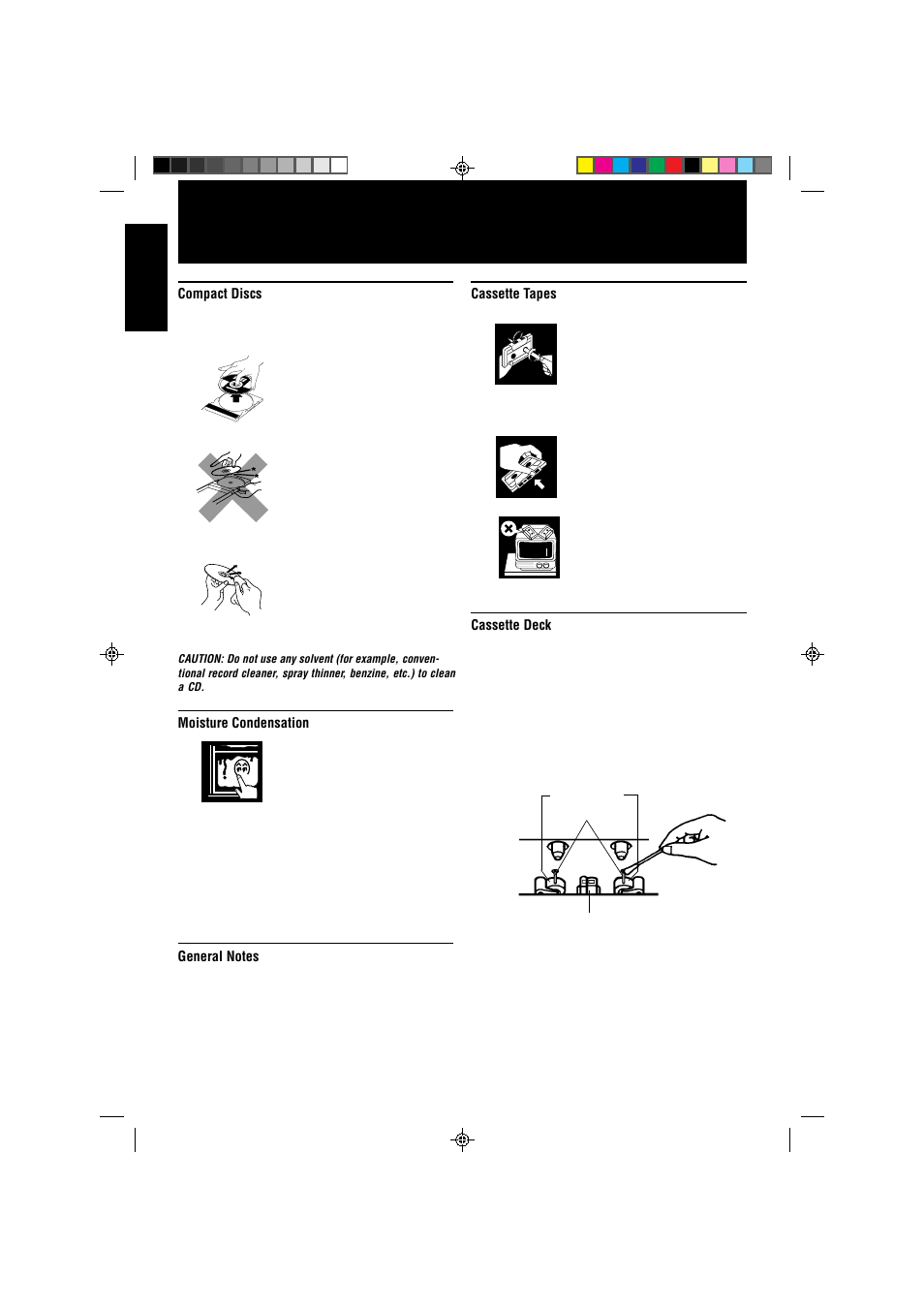 Care and maintenance, English | JVC CA-V808T User Manual | Page 50 / 53