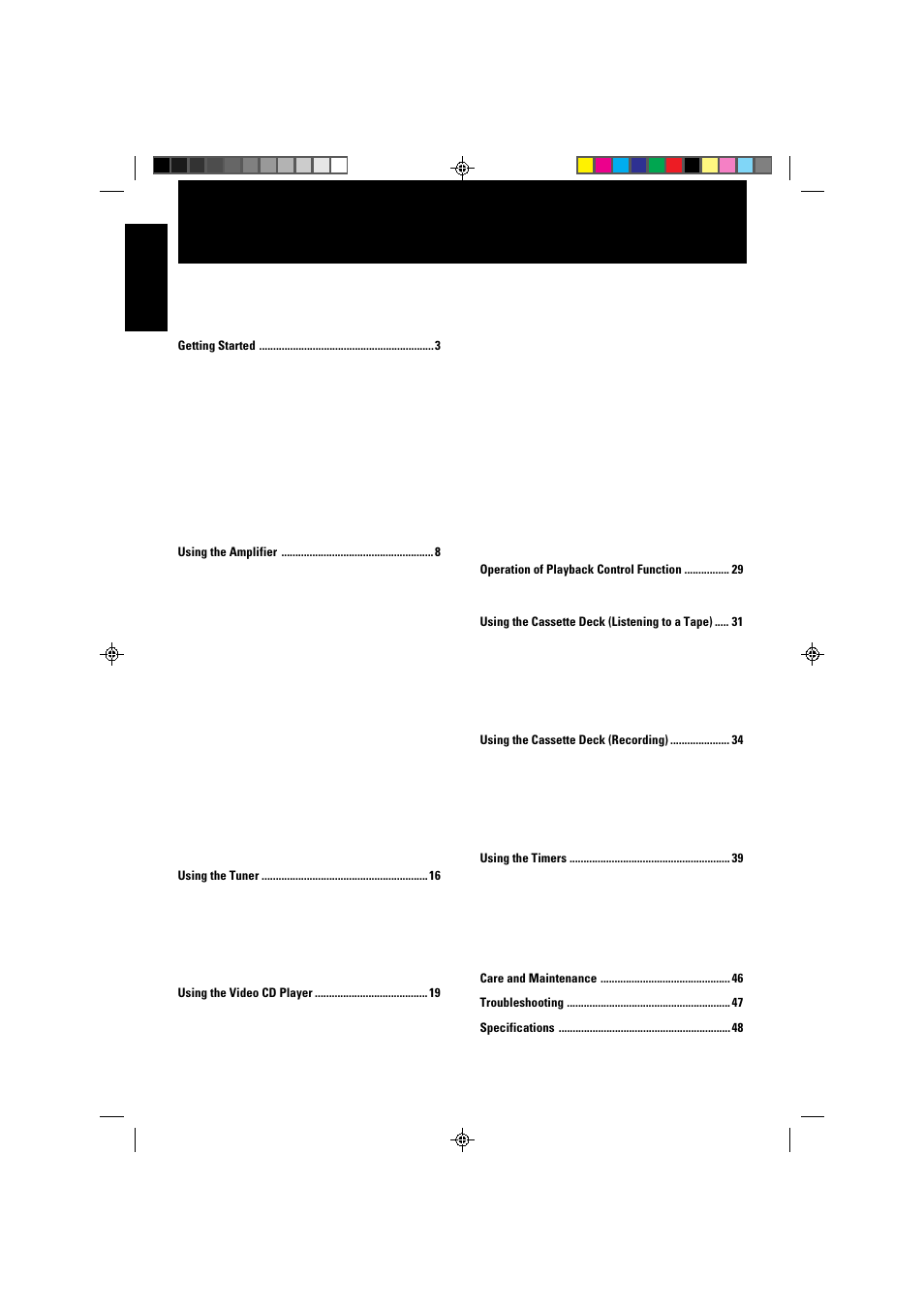 JVC CA-V808T User Manual | Page 6 / 53