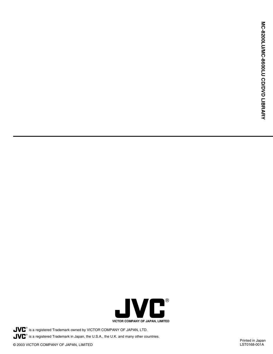 Back cover | JVC MC-8200LU User Manual | Page 35 / 35