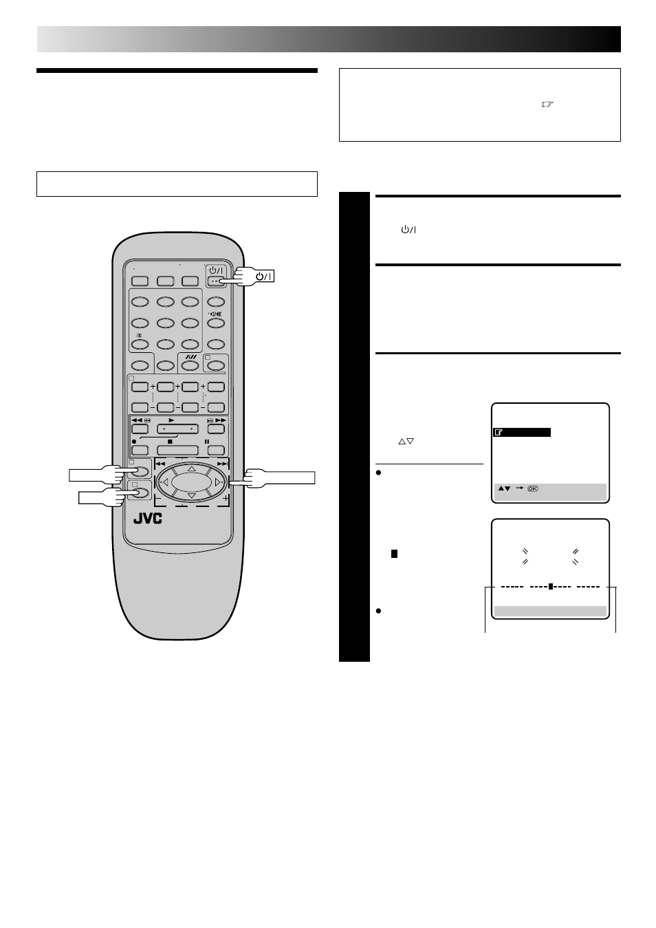 Auto channel set, Turn on the recorder, Access main menu screen | Perform auto channel set, Tuner set | JVC HR-DD445EK User Manual | Page 34 / 52