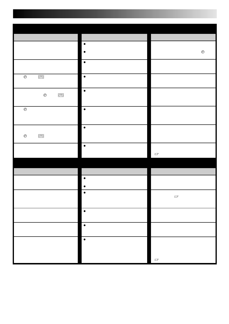 Timer recording other problems, Corrective action, Symptom | Possible cause | JVC HR-DD445EK User Manual | Page 45 / 52