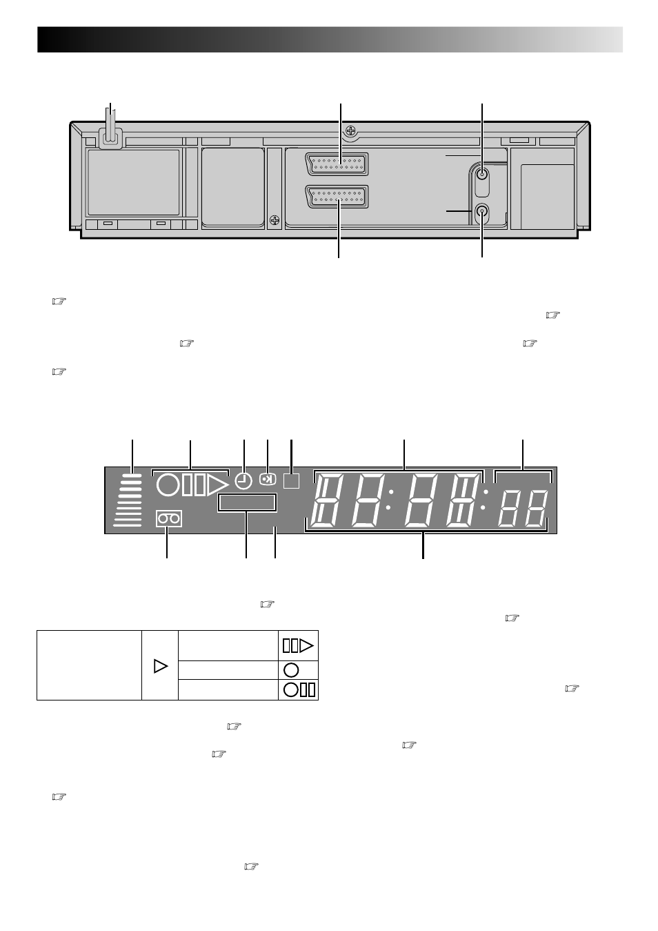 Rear view, Display panel | JVC HR-DD445EK User Manual | Page 49 / 52