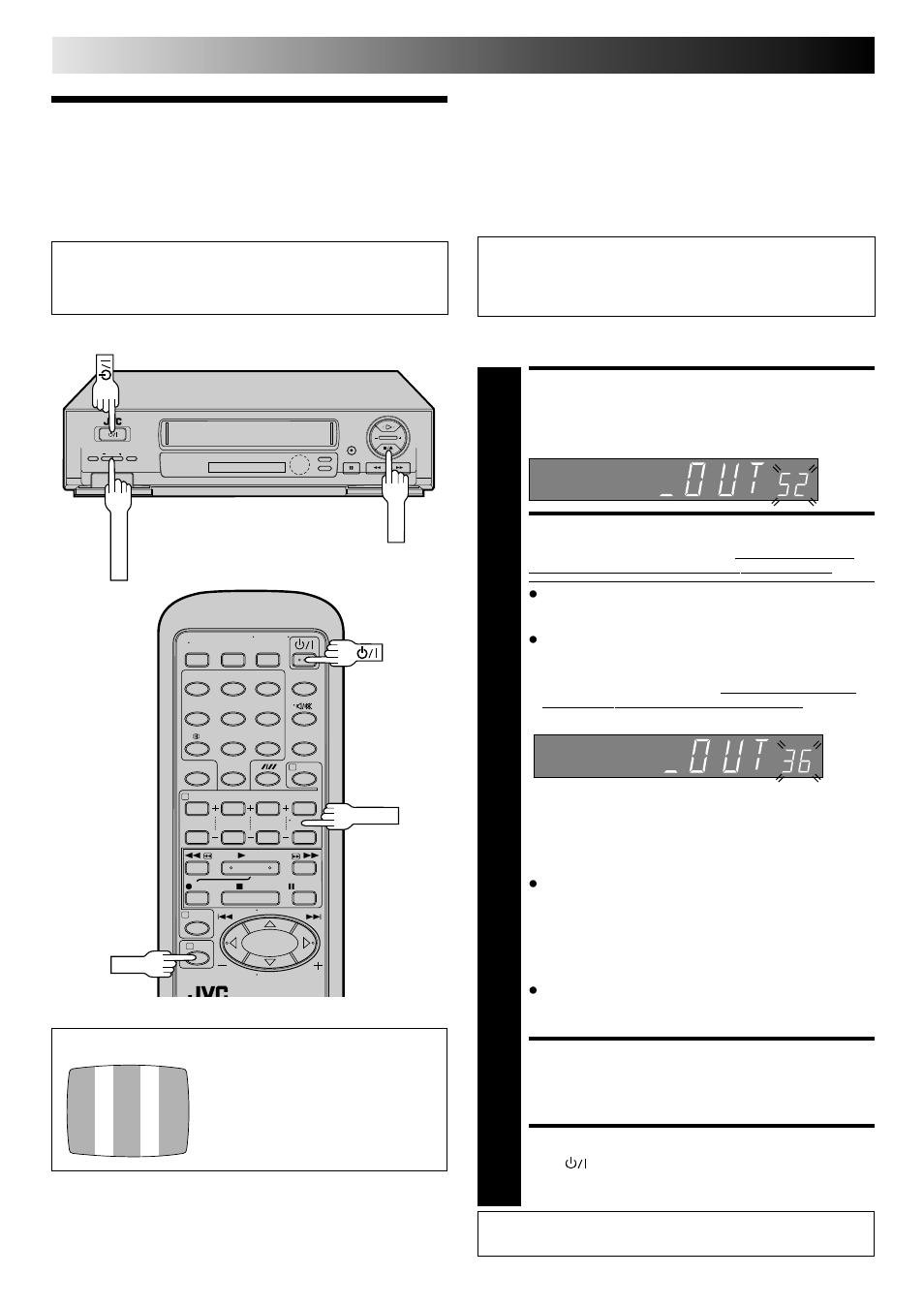 Video channel set, Initial settings, With rf connection | JVC HR-DD445EK User Manual | Page 6 / 52