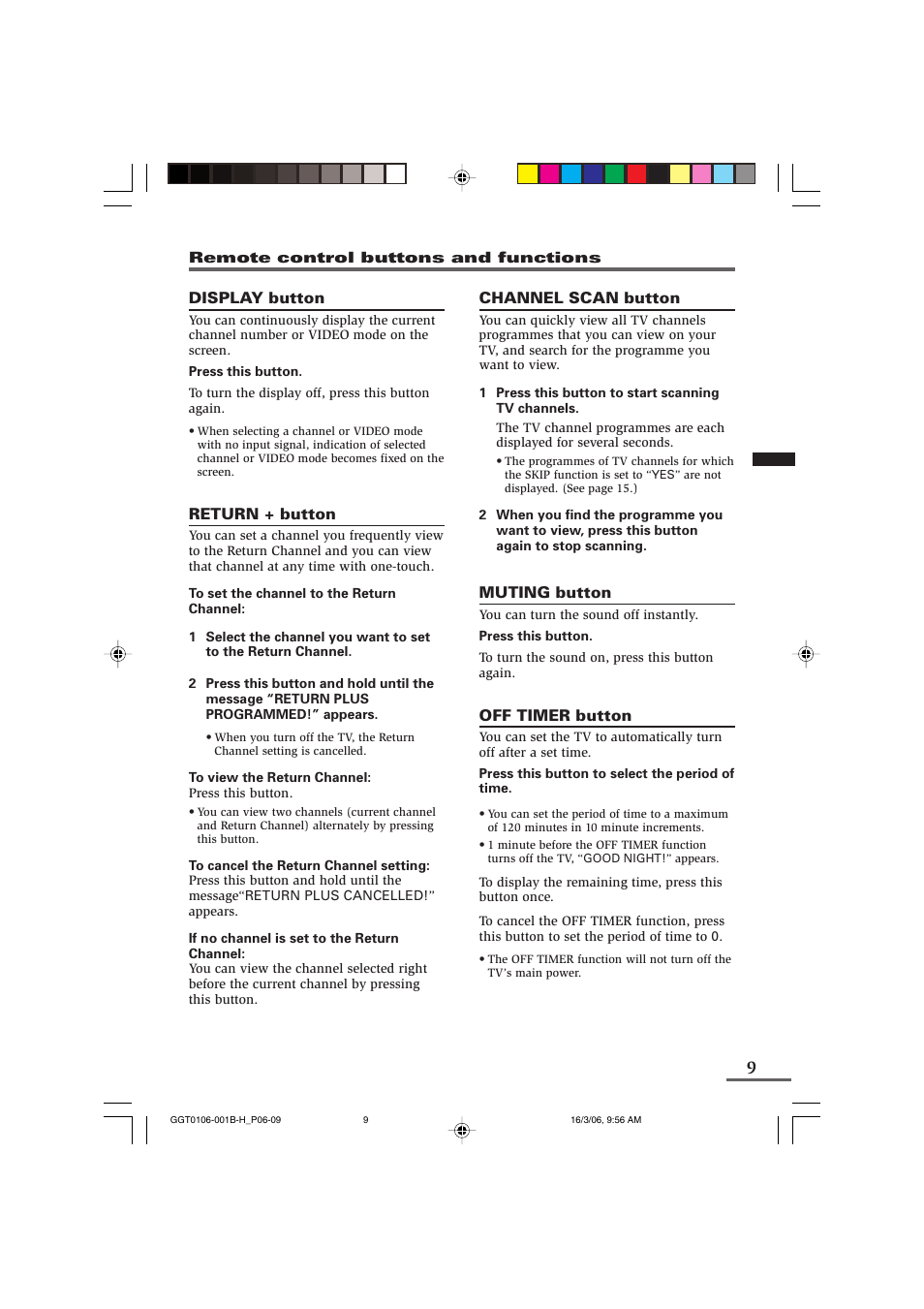 JVC AV-14A16 User Manual | Page 9 / 20