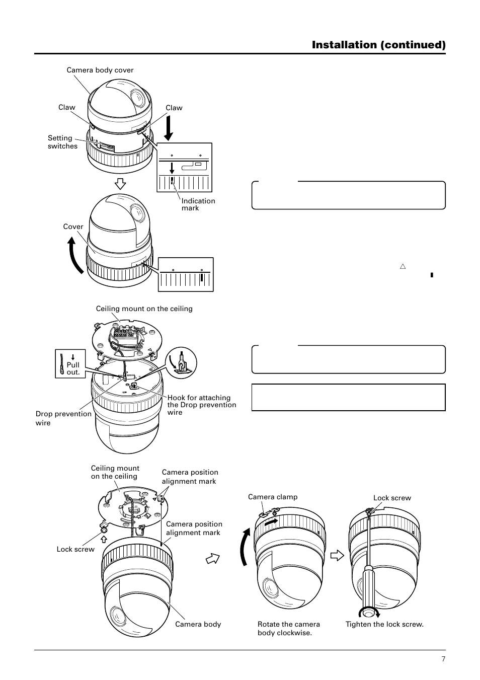 Installation (continued) | JVC TK-C675B User Manual | Page 7 / 24