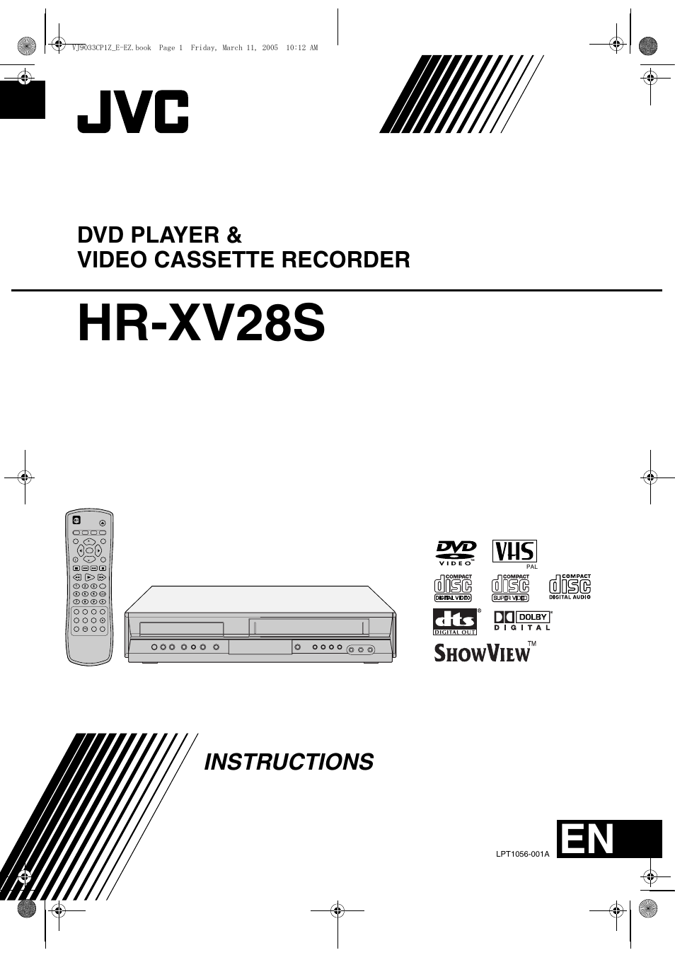 JVC LPT1056-001A User Manual | 40 pages