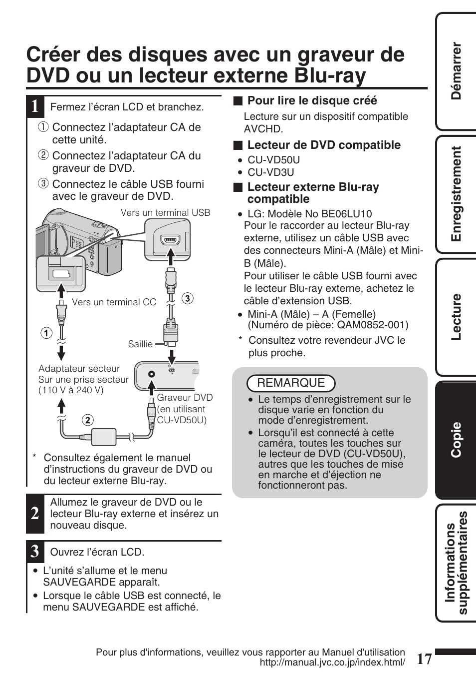 Terminal usb ( p.17, 23), P.17 | JVC EVERIO GZ-HM550 User Manual | Page 81 / 96