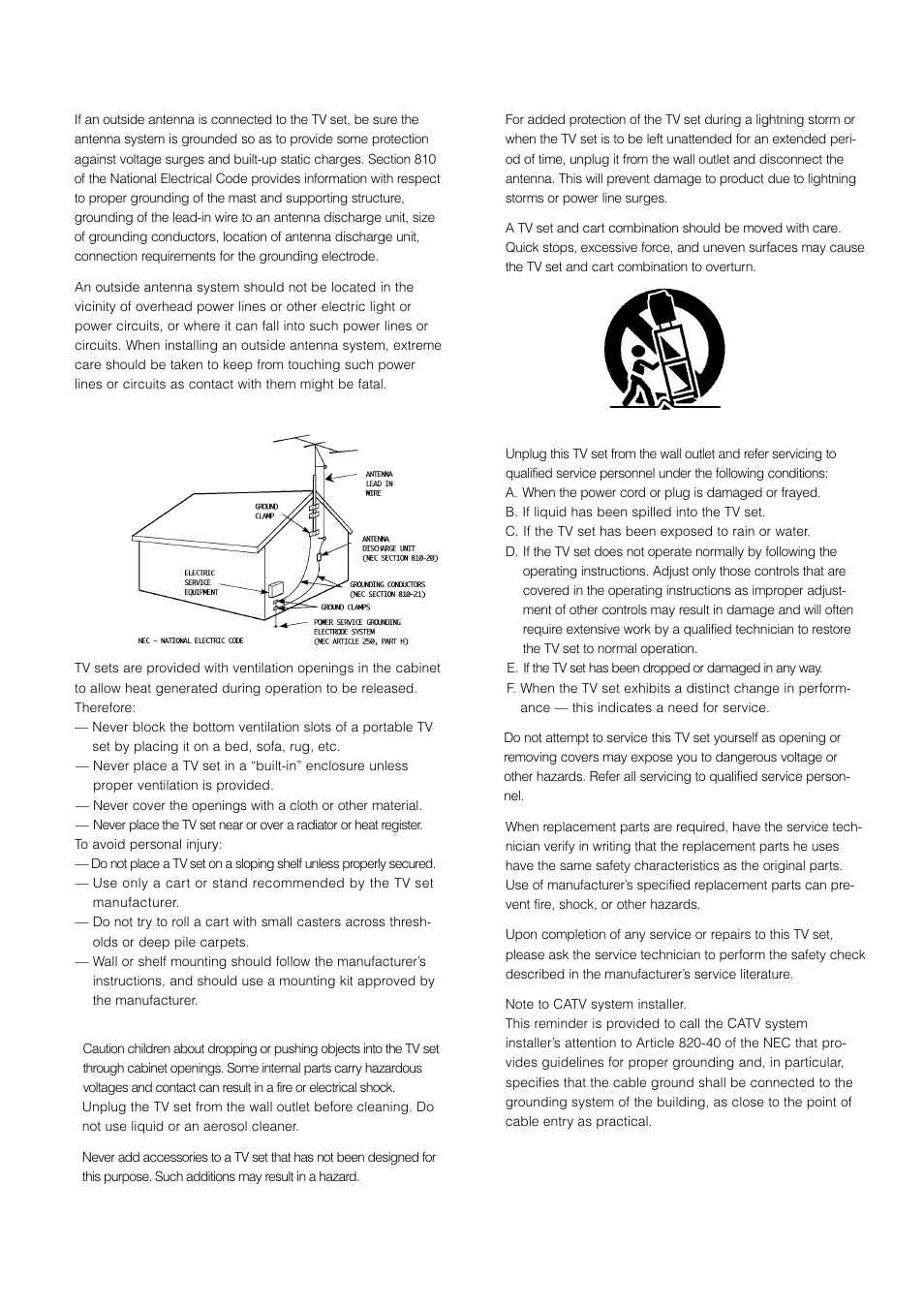 Service | JVC AV 61S902 User Manual | Page 3 / 68
