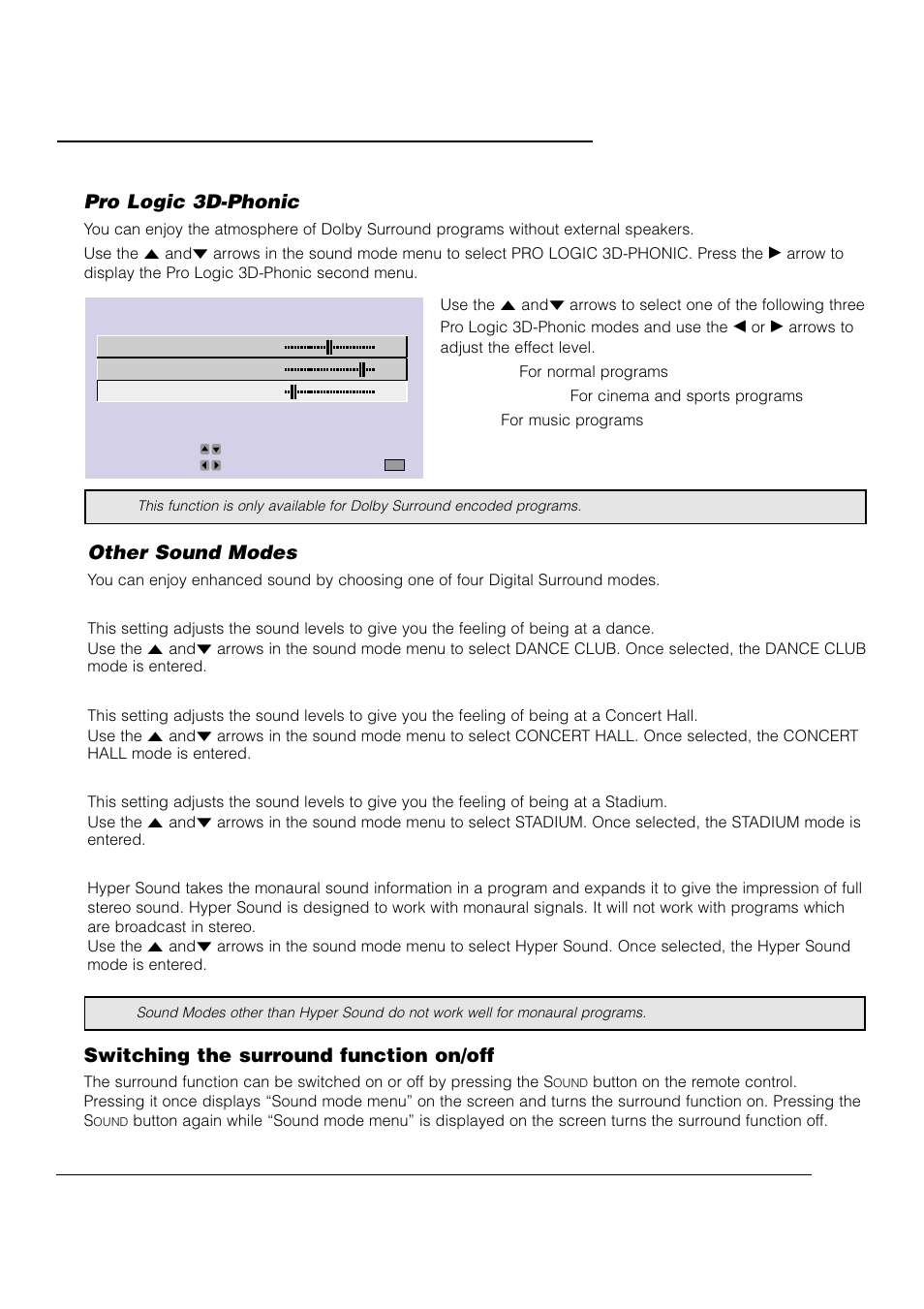 Audio settings | JVC AV 61S902 User Manual | Page 47 / 68