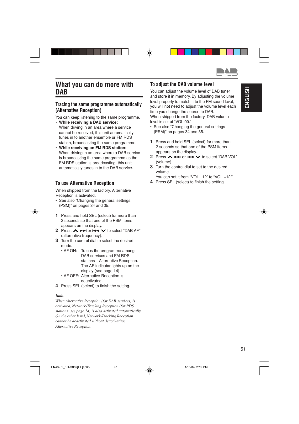 What you can do more with dab | JVC GET0199-001A User Manual | Page 113 / 124