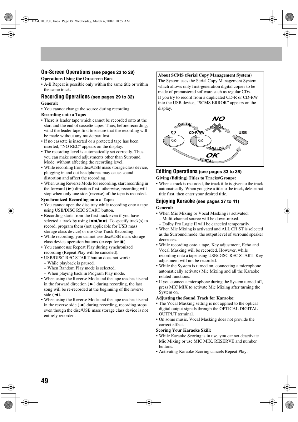 JVC CA-DXU20 User Manual | Page 52 / 60