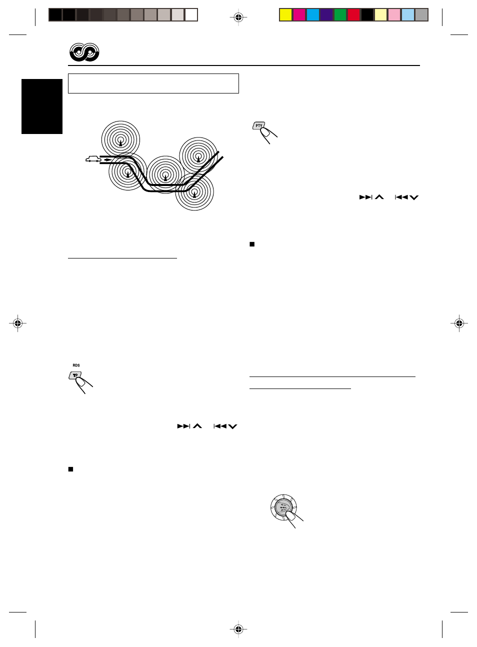 Using standby reception, English, Pty standby reception | Ta standby reception | JVC KD-S713R User Manual | Page 10 / 28