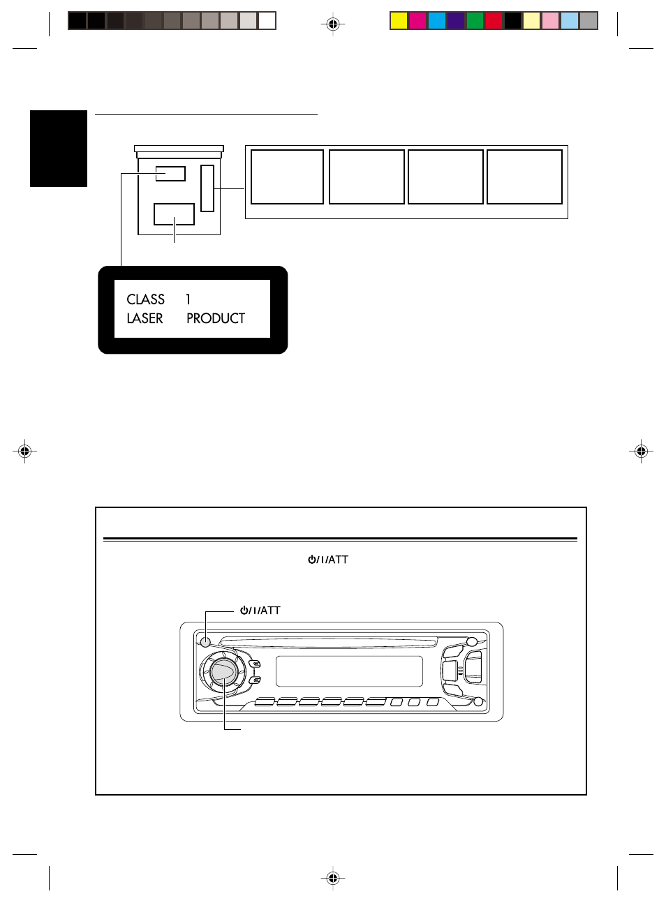 How to reset your unit, Position and reproduction of labels, English | Important for laser products | JVC KD-S713R User Manual | Page 2 / 28