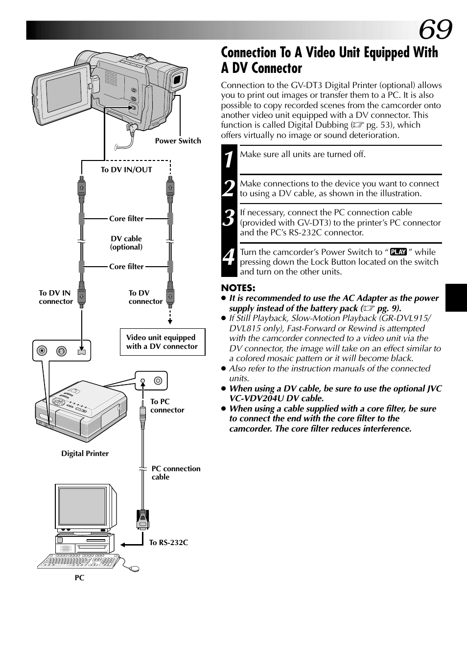 JVC GR-DVL915 User Manual | Page 69 / 92