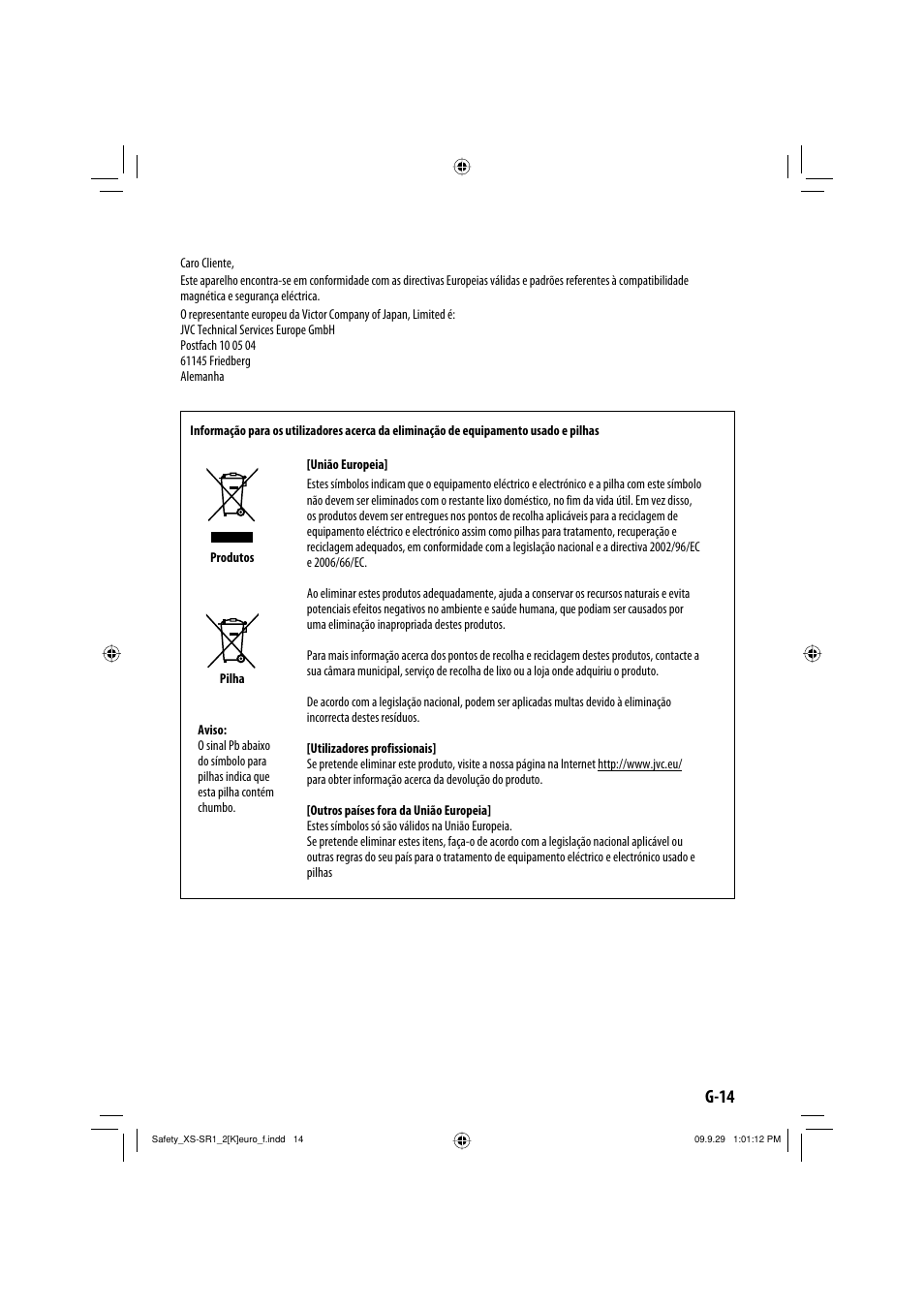 G-14 | JVC XS-SR2 User Manual | Page 15 / 72