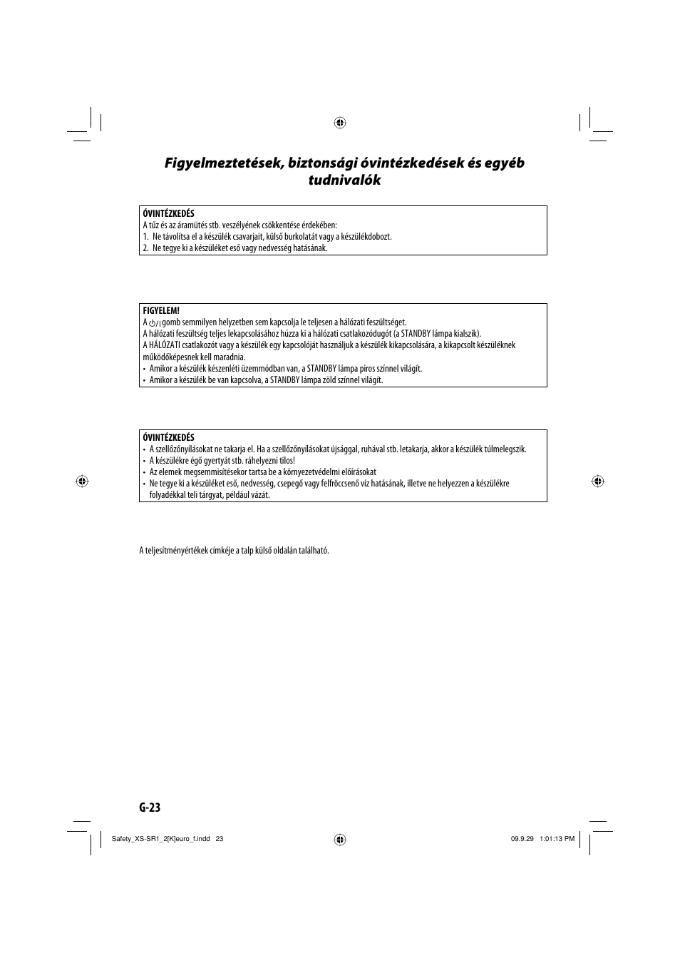 G-23 | JVC XS-SR2 User Manual | Page 24 / 72