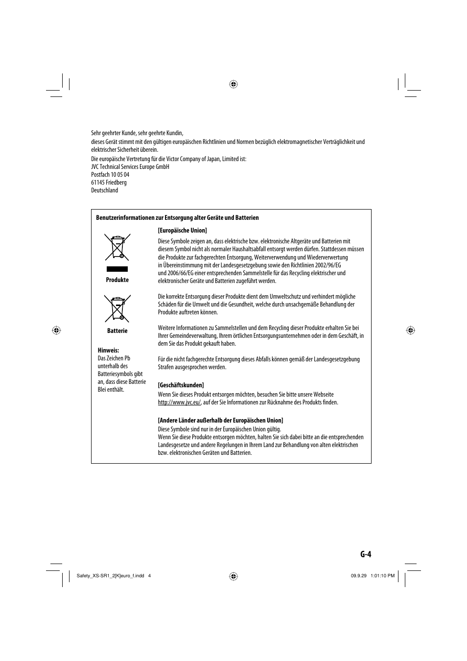 JVC XS-SR2 User Manual | Page 5 / 72