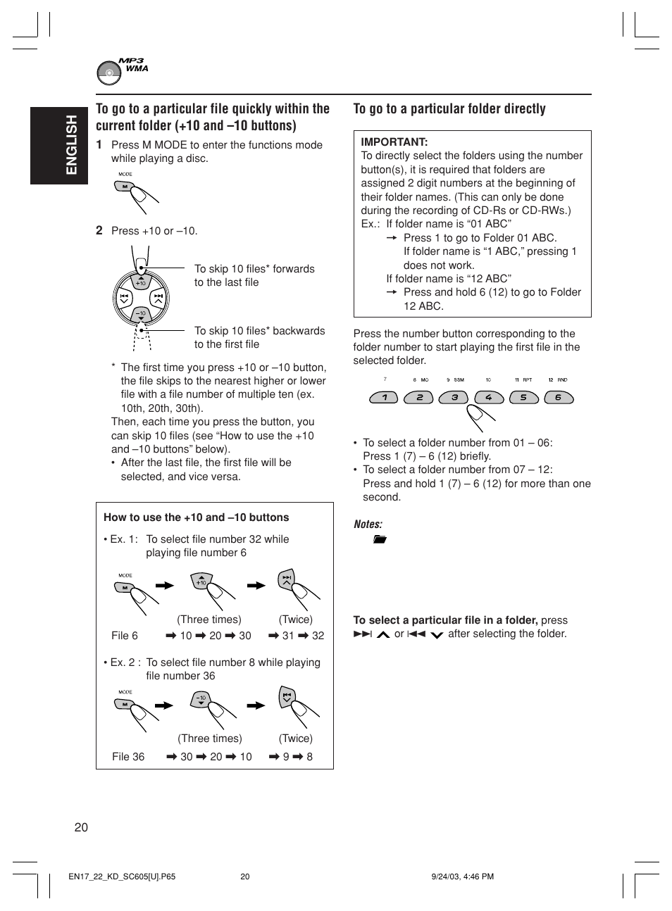 English | JVC GET0188-001A User Manual | Page 20 / 47